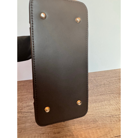 Vintage Burberry Brown Leather Tote Bag with Nova Check Interior - Picture 5 of 9